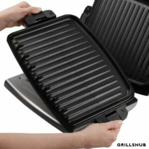 George Foreman Grill By Removing Plates Min